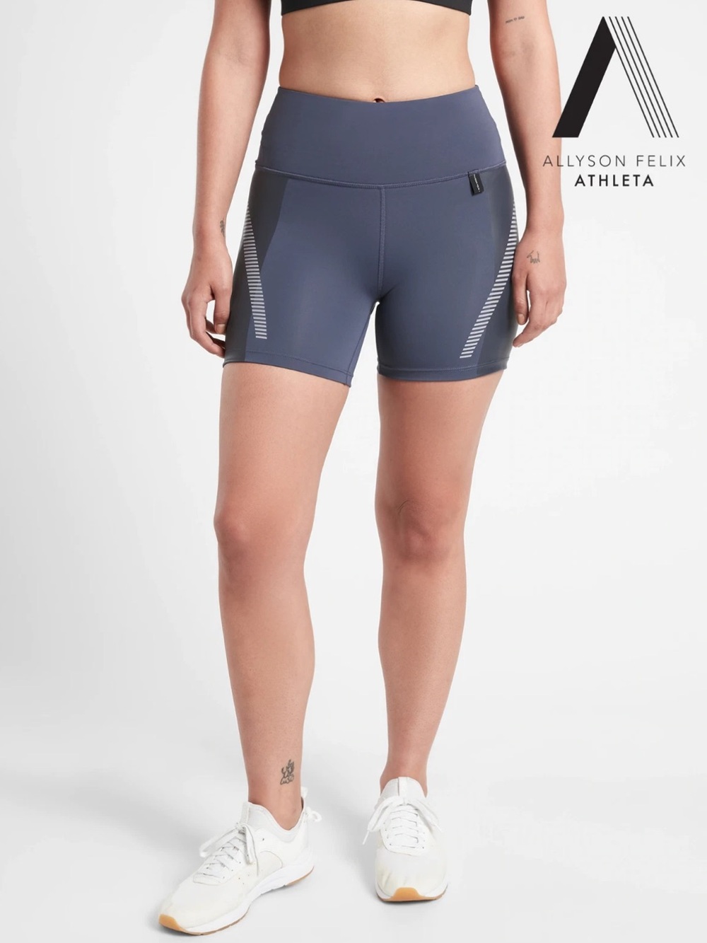 Athleta x Allyson Felix Legend Shortie Running Activewear Biker Shorts